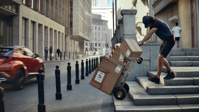 Video Reference: Vehicle, Mode of transport, Car, Sidewalk, Pedestrian, Street sweeper, Street, City car, Asphalt, Street fashion