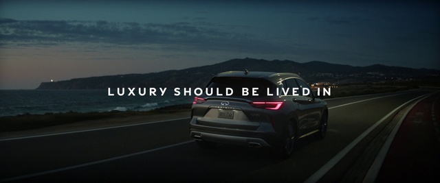 Video Reference: Land vehicle, Vehicle, Car, Automotive design, Mid-size car, Performance car, Infiniti, Luxury vehicle, Bumper, Automotive lighting