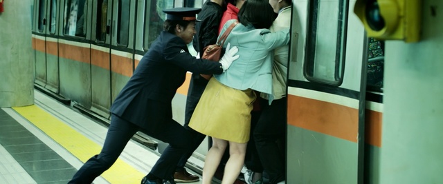 Video Reference: yellow, transport, snapshot, public transport, passenger, vehicle, girl