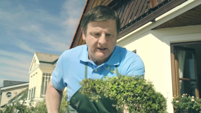 Video Reference: plant, tree, home, grass, house, garden, lawn, Person