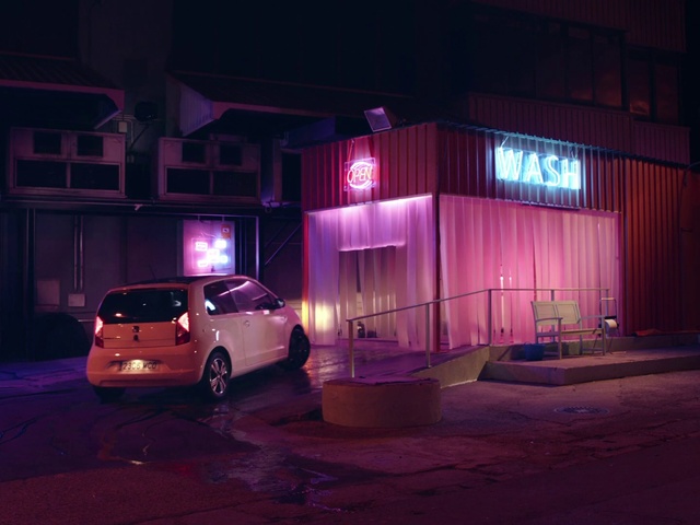 Video Reference: Vehicle, Car, Night, Lighting, Mode of transport, Automotive lighting, City car, Architecture, Subcompact car, Hatchback