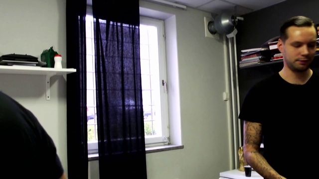 Video Reference: Shoulder, Room, Standing, Door, Arm, Muscle, Interior design, Window, Furniture, Window covering