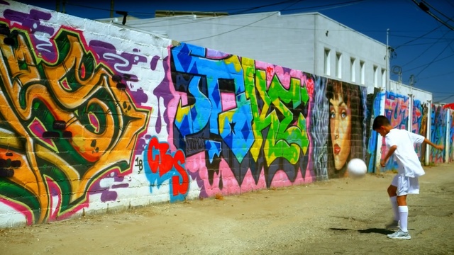 Video Reference: Graffiti, Street art, Art, Mural, Wall, Visual arts, Modern art, Street, Street artist, Style, Person