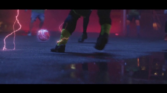 Video Reference: Sky, Purple, Entertainment, Performing arts, Sneakers, Human leg, Magenta, Event, Electric blue, Ice rink