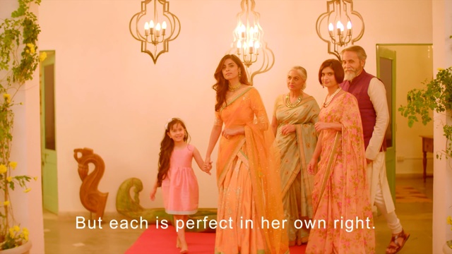Video Reference: dress, beauty, lady, gown, ceremony, wedding reception, function hall, girl, tradition, marriage, Person