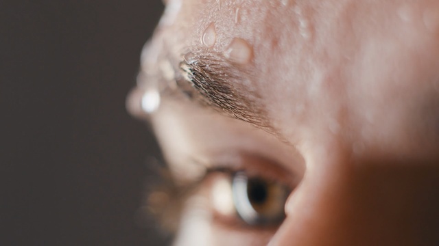 Video Reference: eyebrow, face, nose, eyelash, close up, chin, cheek, forehead, eye, lip