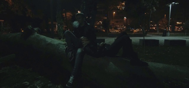 Video Reference: Light, Darkness, Night, Midnight, Tree, Screenshot, Photography, City, Fictional character, Street