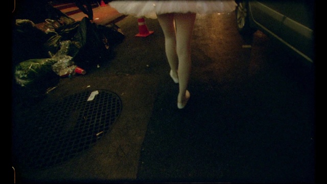 Video Reference: Black, Leg, Human leg, Darkness, Night, Footwear, Human body, Floor, Shoe, Foot