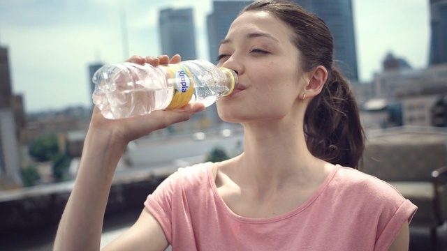 Video Reference: Water, Drinking water, Drinking, Drink, Mineral water, Bottled water, Bottle, Water bottle, Dairy, Person