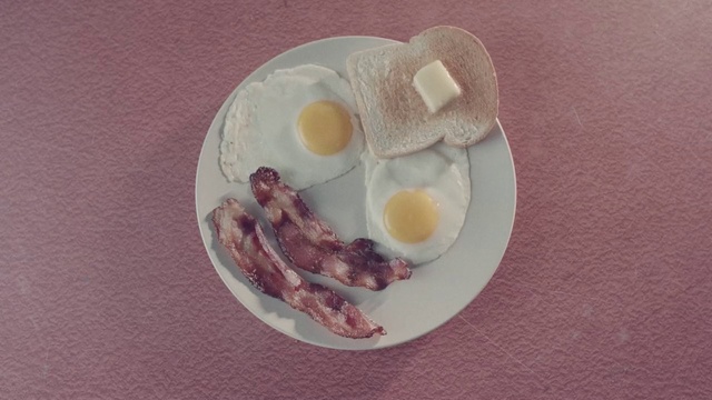 Video Reference: Dish, Food, Cuisine, Ingredient, Breakfast, Fried egg, Plate, Meal, Comfort food