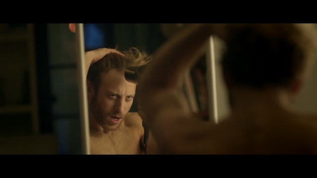 Video Reference: man, barechestedness, lady, snapshot, girl, muscle, scene, darkness, human, screenshot, Person