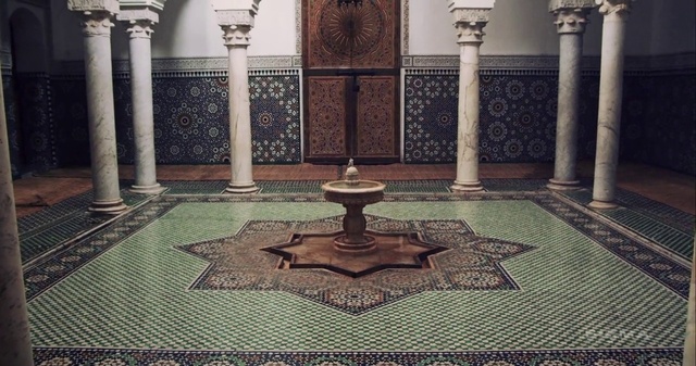 Video Reference: Column, Architecture, Carpet, Floor, Flooring, Room, Symmetry, Interior design, Visual arts, Rug