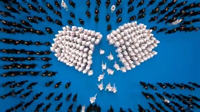 Video Reference: blue, sky, text, atmosphere, font, organism, computer wallpaper, biome, symmetry, world