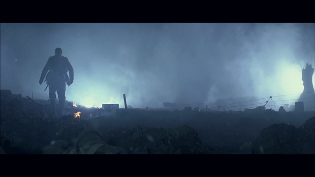 Video Reference: atmosphere, sky, geological phenomenon, screenshot, mist, smoke, darkness, cloud, mountain, fog, Person
