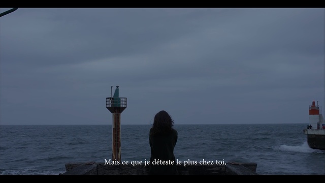 Video Reference: sea, sky, horizon, ocean, calm, beacon, water, lighthouse, cloud, coastal and oceanic landforms, Person