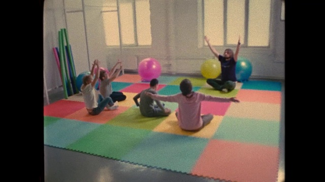 Video Reference: Physical fitness, Pilates, Play, Mat, Sports, Exercise, Yoga mat, Arm, Room, Leisure