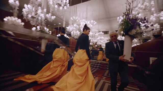 Video Reference: Photograph, Event, Ceremony, Gown, Dress, Wedding dress, Marriage, Bridal clothing, Tradition, Function hall