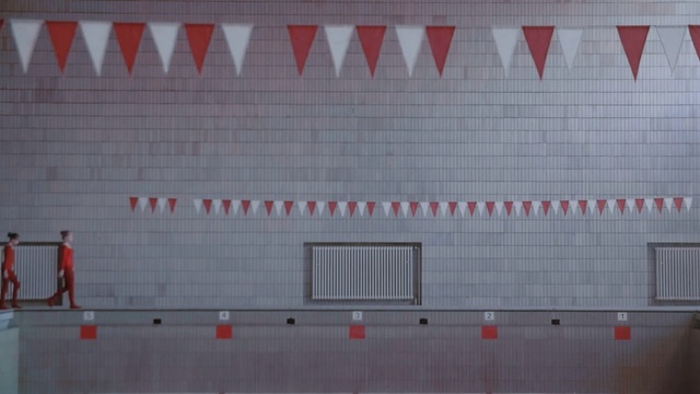 Video Reference: Red, Wall, Line, Textile, Pattern, Rectangle, Art