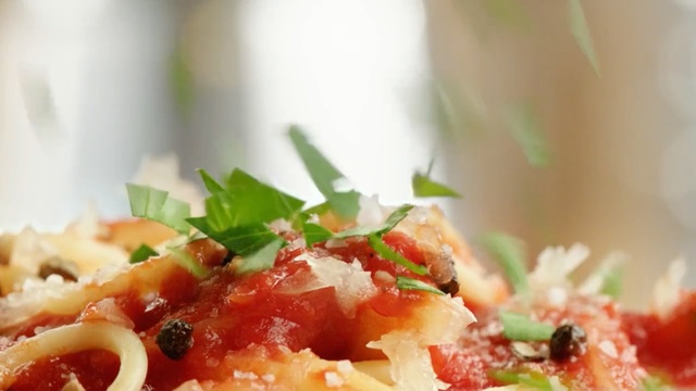 Video Reference: Food, Cuisine, Dish, Ingredient, Italian food, Rigatoni, Recipe, Feta, Produce, Penne, Person