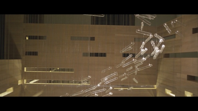 Video Reference: architecture, light, structure, darkness, lighting, screenshot, line, space, night, midnight