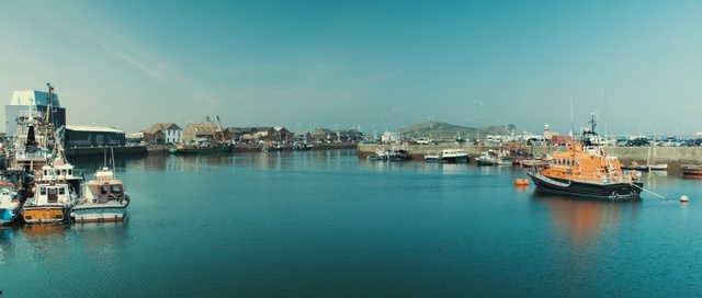 Video Reference: harbor, waterway, water transportation, sea, water, marina, sky, port, ship, boat