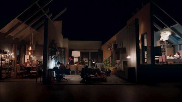 Video Reference: night, darkness, lighting, house, window, Person