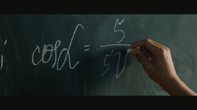 Video Reference: Blackboard, Text, Handwriting, Chalk, Font, Writing, Writing instrument accessory, Line, Hand, Office supplies, Person