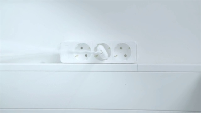 Video Reference: White, Power plugs and sockets, Wall, Ceiling
