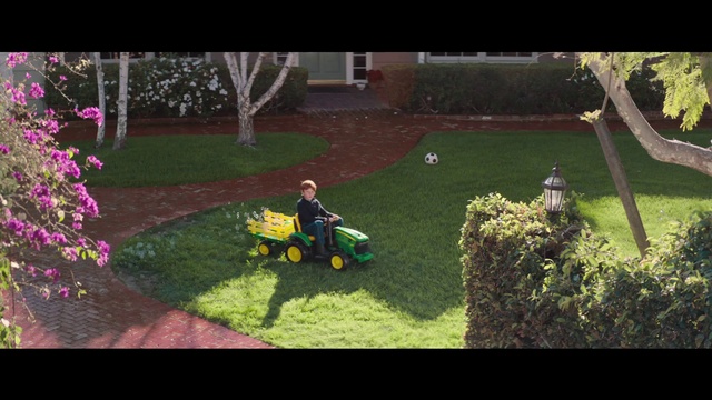 Video Reference: Lawn, Grass, Mower, Yard, Lawn mower, Garden, Backyard, Outdoor power equipment, Landscaping, Vehicle, Person