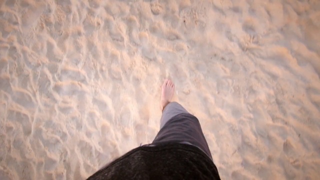 Video Reference: Sand, Leg, Foot, Landscape, Shadow