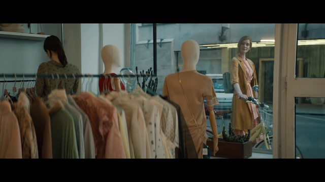 Video Reference: Shoulder, Snapshot, Mannequin, Human, Human body, Dress, Display window, Fashion design, Temple, Scene, Person, Indoor, Man, Looking, Standing, Woman, Front, Holding, Young, Walking, People, Table, Room, White, Group, Playing, Clothing