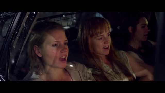 Video Reference: Face, People, Facial expression, Lady, Fun, Social group, Darkness, Fiction, Human, Interaction, Person