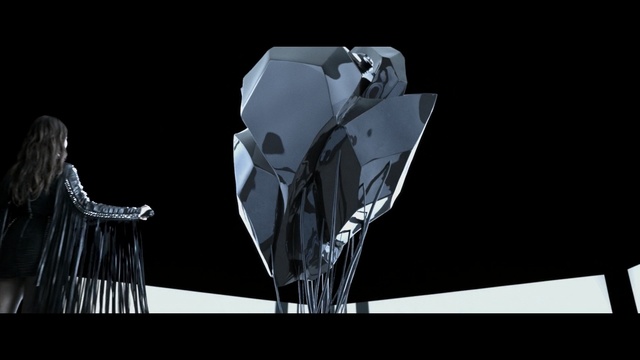 Video Reference: black and white, 3d modeling, darkness, computer wallpaper, monochrome, font, Person