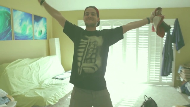 Video Reference: room, joint, shoulder, standing, arm, muscle, human body, fun, neck, trunk, Person