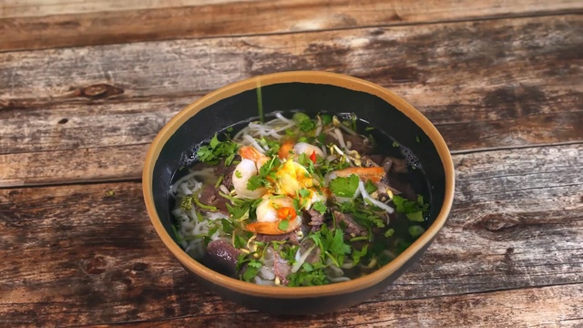 Video Reference: Dish, Food, Cuisine, Soup, Ingredient, Broth, Recipe, Asian soups, Produce, Pho