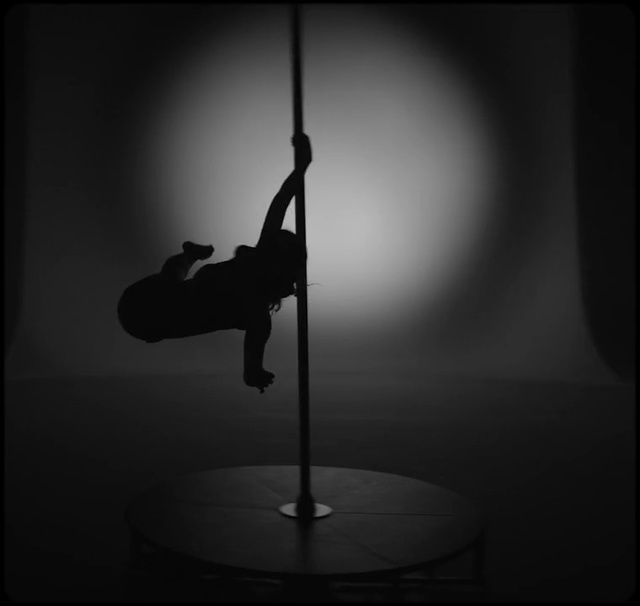 Video Reference: black, black and white, monochrome photography, photography, pole dance, monochrome, darkness, light fixture, still life photography, lamp