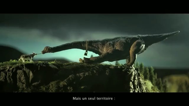 Video Reference: dinosaur, fauna, tyrannosaurus, extinction, screenshot, organism, wildlife, sky, velociraptor