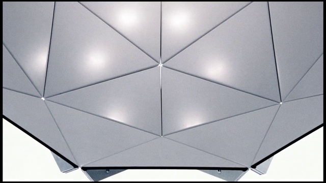 Video Reference: Ceiling, Light, Table, Tile, Material property, Architecture, Floor, Furniture, Symmetry, Square