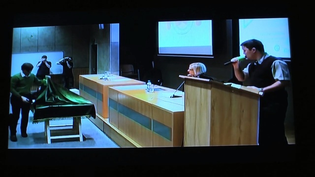 Video Reference: Event, Technology, Room, Public speaking, Projection screen, Communication Device, Seminar