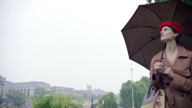 Video Reference: Umbrella, Atmospheric phenomenon, Sky, Photography, Temple, Travel, Fashion accessory, Tourism, Costume, Person