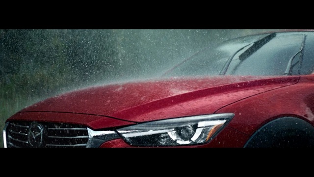 Video Reference: Land vehicle, Vehicle, Car, Automotive design, Headlamp, Mid-size car, Automotive lighting, Hood, Grille, Sky