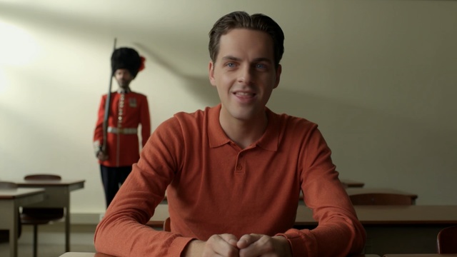 Video Reference: Sitting, Chin, Arm, Shoulder, Fun, Conversation, Neck, Room, Finger, Muscle, Person