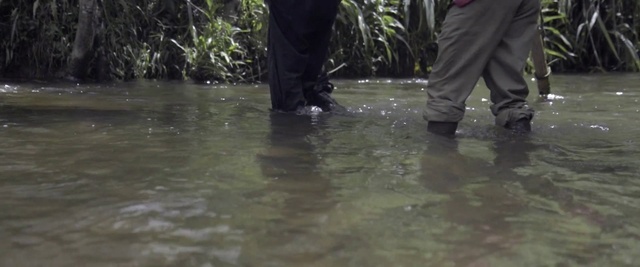 Video Reference: Water, Footwear, Mud, Boot, Leg, Trousers, Shoe, Recreation, Watercourse, Stream