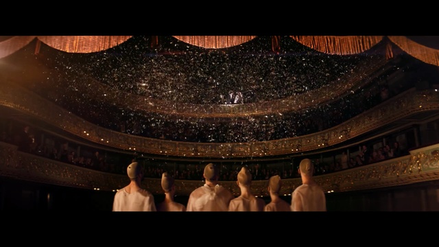 Video Reference: theatre, darkness, musical instrument accessory, night, screenshot, midnight, symmetry, computer wallpaper, space