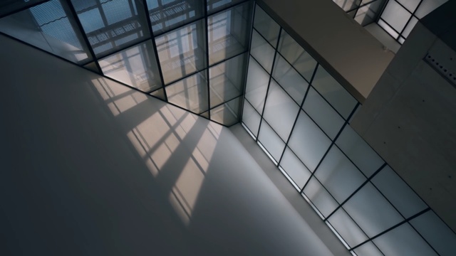 Video Reference: Architecture, Daylighting, Light, Daytime, Line, Stairs, Design, Glass, Shadow, Reflection