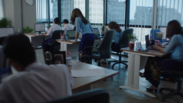 Video Reference: office, furniture, job, Person