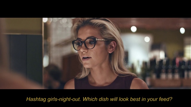 Video Reference: Eyewear, Face, Hair, Glasses, Facial expression, Photo caption, Blond, Vision care, Human, Photography