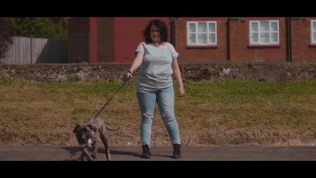 Video Reference: Mammal, Leash, Dog, Canidae, Dog walking, Dog breed, Carnivore, Walking, Trousers, Fun, Person