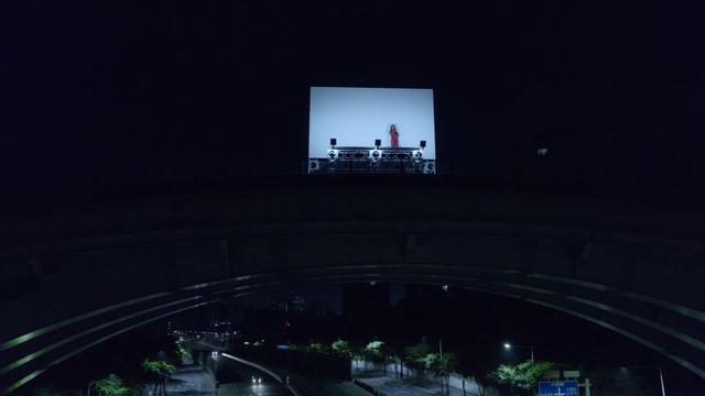Video Reference: Sky, Night, Metropolitan area, Light, Architecture, Infrastructure, City, Urban area, Darkness, Technology
