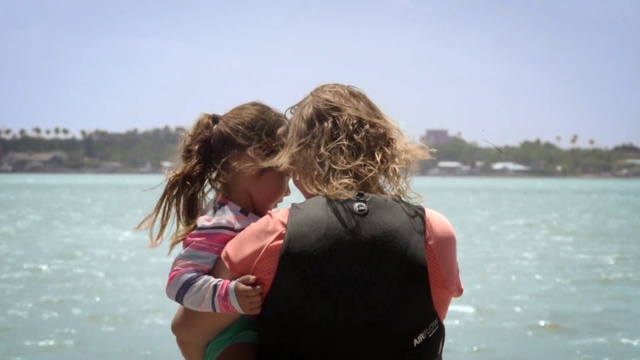 Video Reference: vacation, sea, fun, interaction, summer, beach, girl, tourism, swimwear, ocean, Person